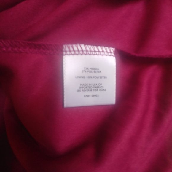 NEW NEVER WORN dark raspberry pink soft modal dress Modcloth Small - Picture 7 of 7